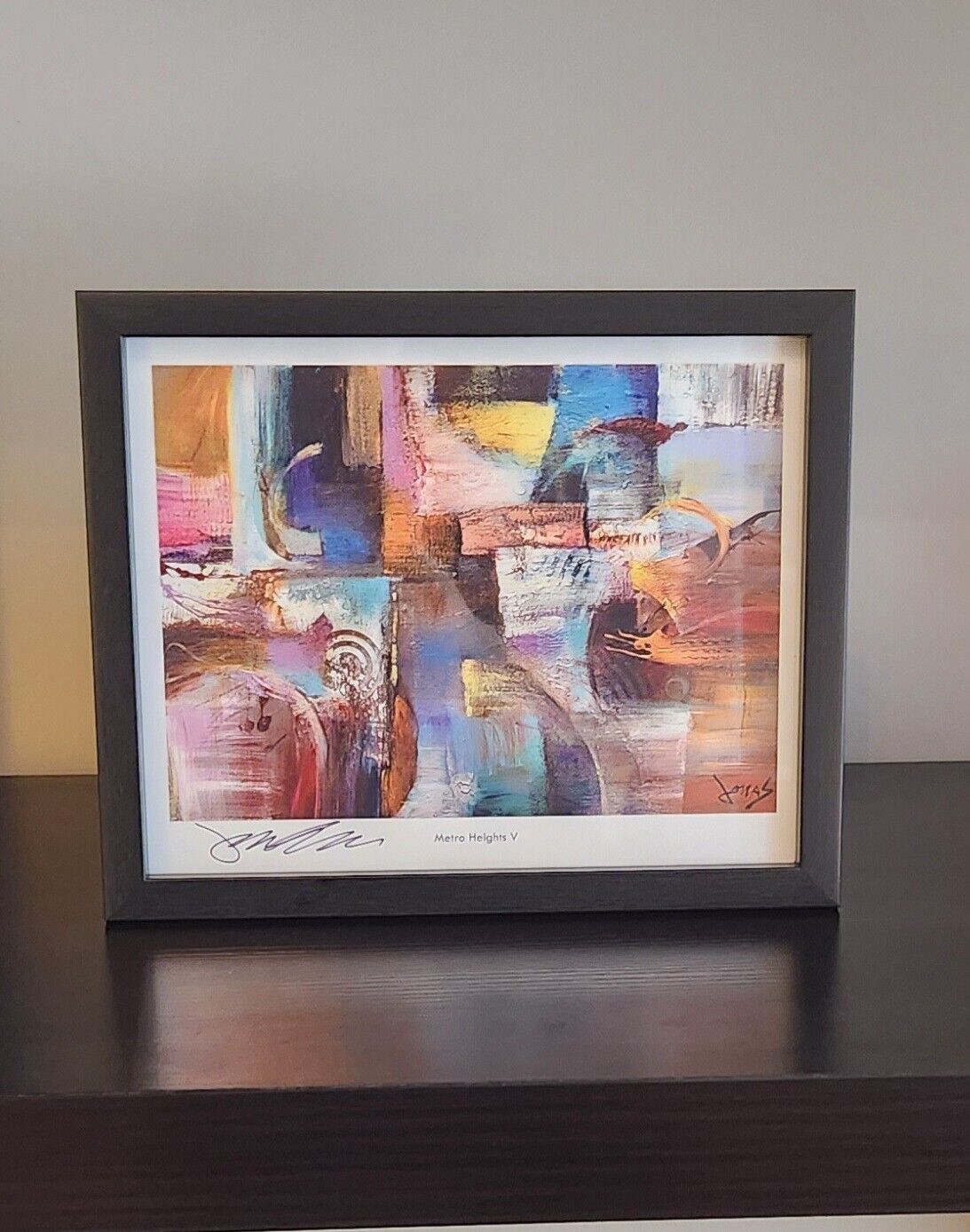 Jonas Gerard Fine Art Signed Print "Metro Heights V" 8x10 in Framed